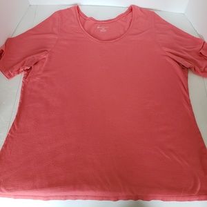 Lane Bryant Tops - Lane Bryant Coral Basic Supima Tshirt, Size 18/20 Lane Bryant Tops - Lane Bryant Coral Basic Supima Tshirt, Size 18/20